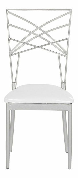 Set 2 ks. jedálenských stoličiek GIRION (strieborná)