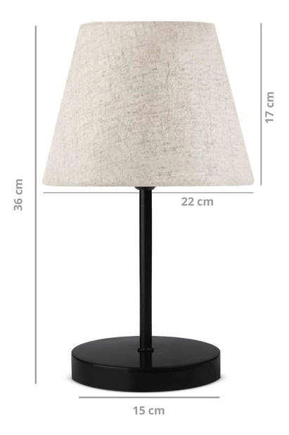 Set 2buc. lampă de masă Adepatto 1 (crem)