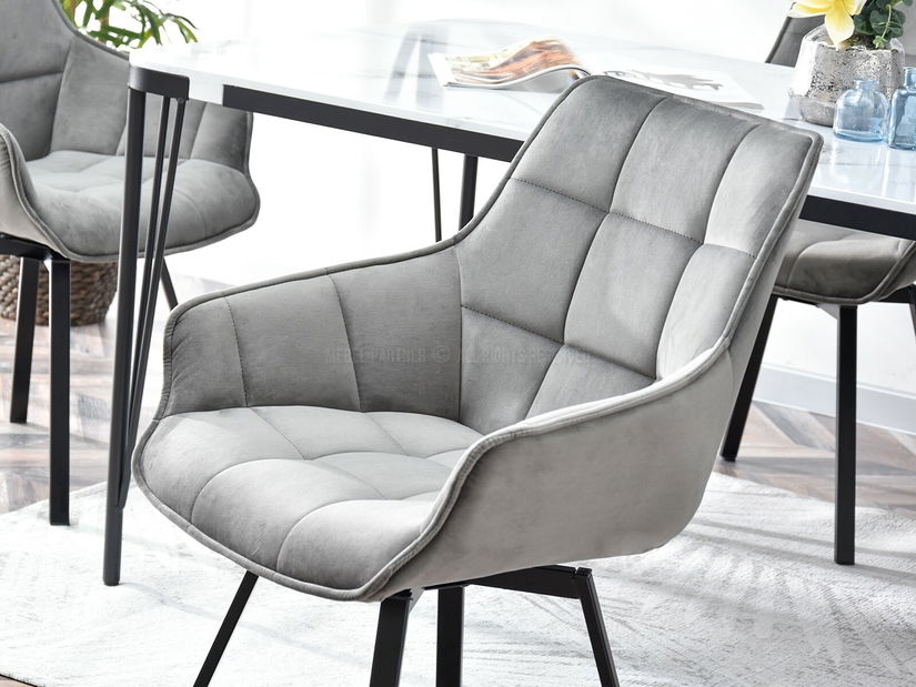 Scaun Aranbura (gri + negru)