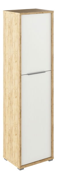 Dulap cu rafturi Rumia 08 (stejar artisan + alb)