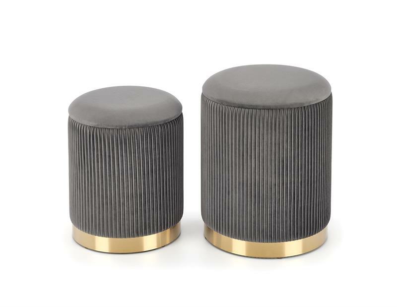 Set 2. kom taburea Solo (siva)