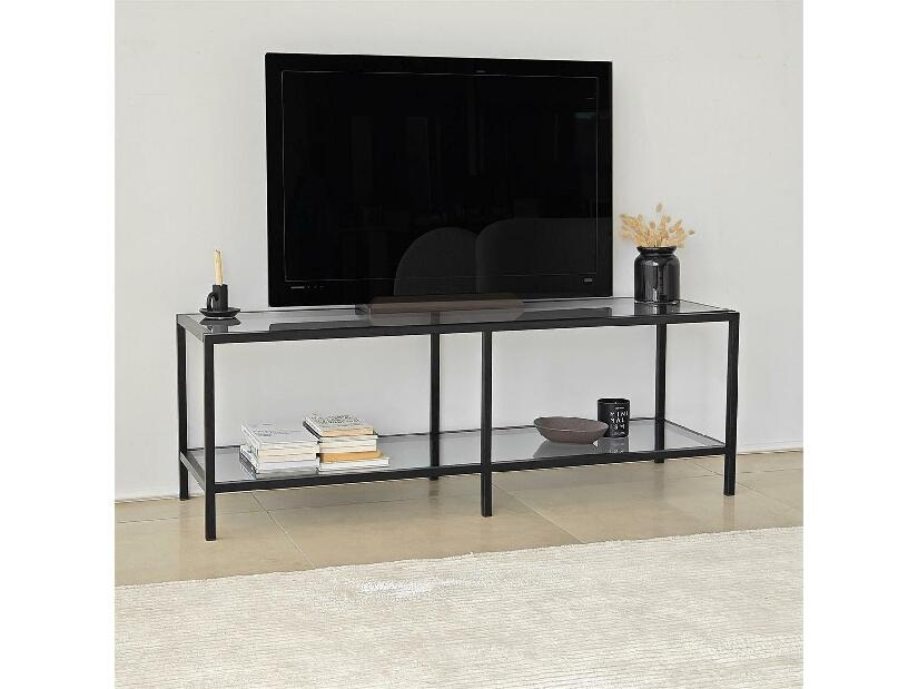 TV asztal Sibade 2 (sötétszürke + fekete)