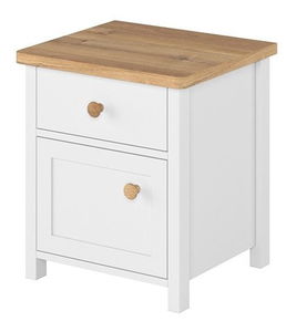 Noptieră Kokos KS-7 (alb + Stejar nash)