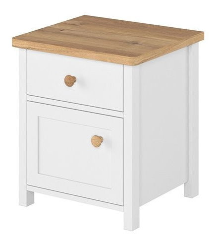 Noptieră Kokos KS-7 (alb + Stejar nash)