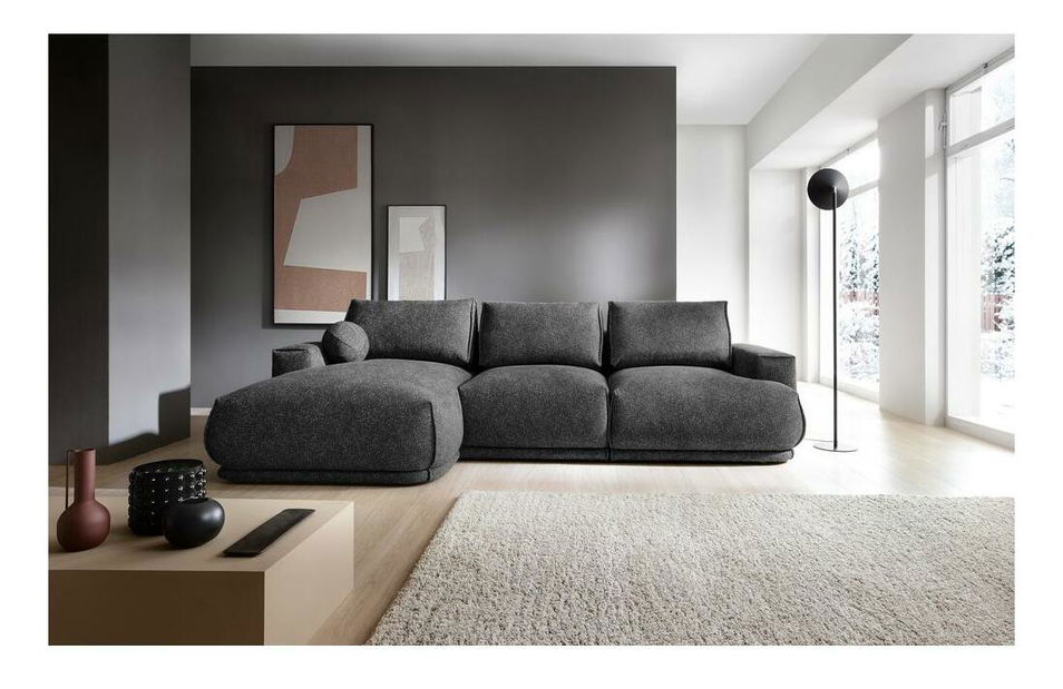 Sarokkanapé Dita (B) (grafit + fekete)