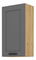 Felső konyhaszekrény Lucid 50 G 90 1F (artisan tölgy + dustgrey)