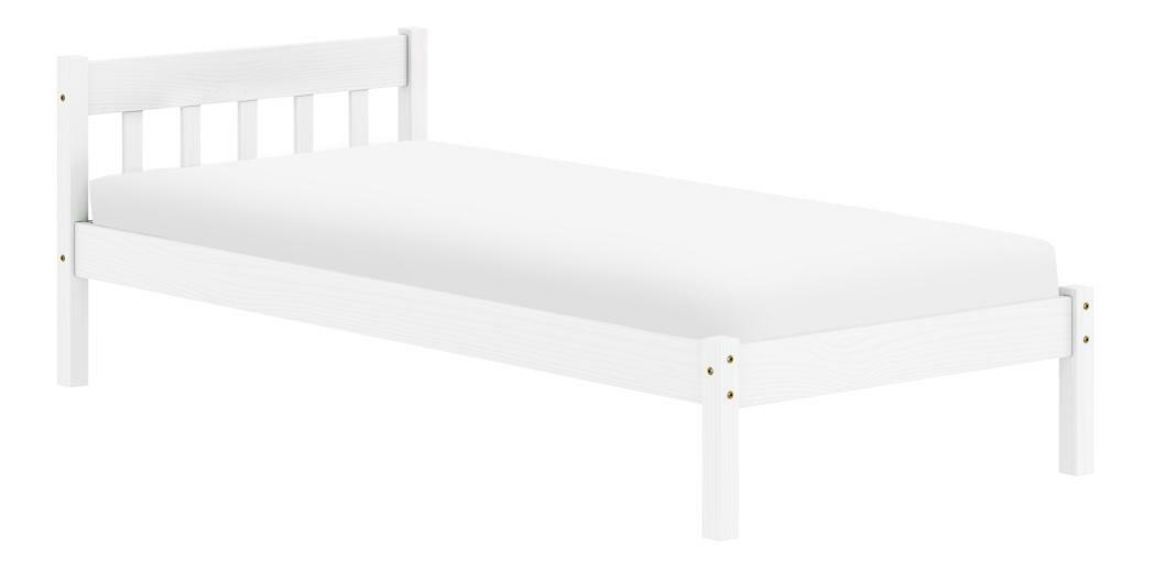 Egyszemélyes ágy 90x200 cm Malil (fehér)