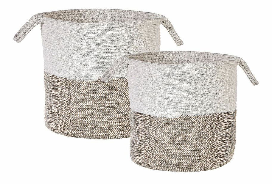 Set 2 buc coșuri depozitare Pazza (bej)