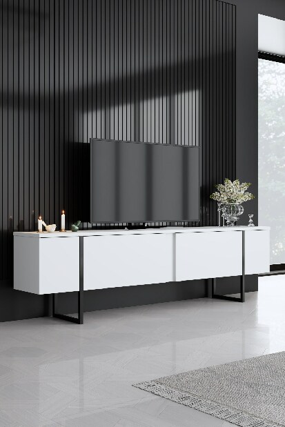 Mobilier living Luna (Alb + Negru)