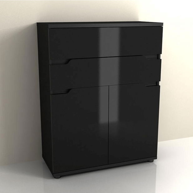 Komoda Aberdovey AS 01 (čierna)