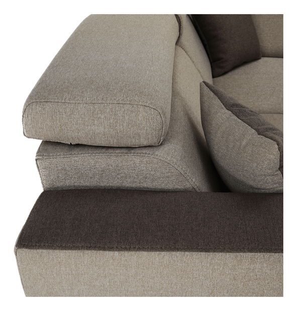 Colțar în formă de U Imani (maro deschis + maro)