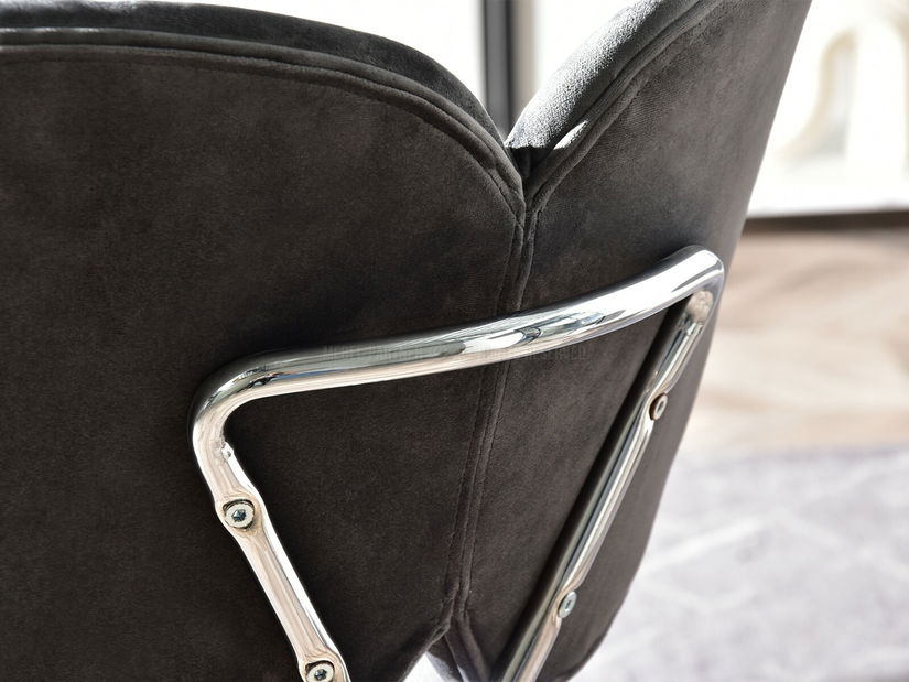 Szék Wrangler (grafit + króm)