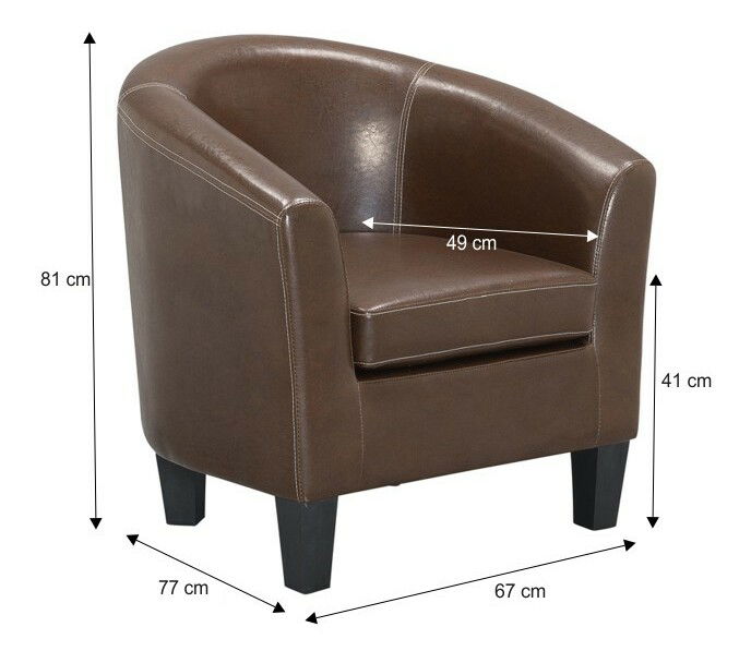 Fotel Mattathias (sötétbarna)