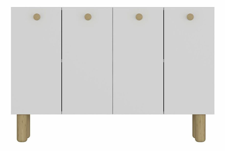 Skrinka Ilaya (biela + dub zafírový)