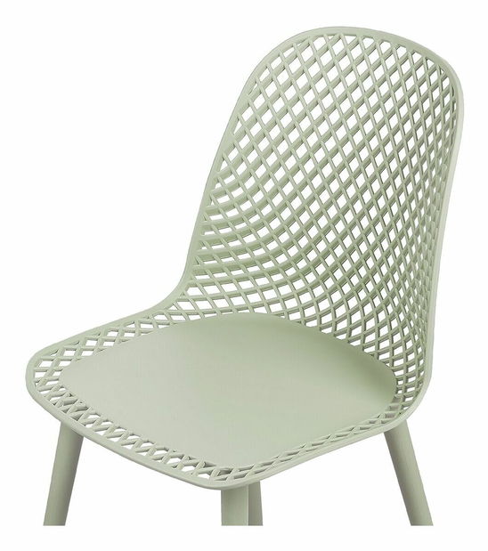 Set 4 ks jedálenských stoličiek Erielle (zelená)