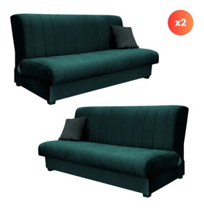 Set 2 canapele Stigma (verde închis) 