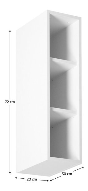 Horný kuchynský regál W200 Aurellia (biela)
