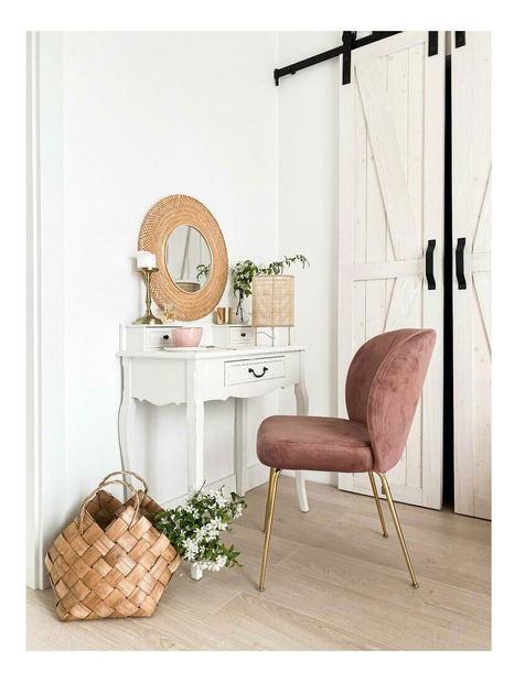 Blagovaonska stolica Allia (ružičasta + zlatna)