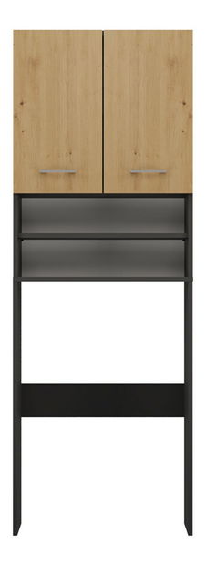 Skrinka nad práčku Perdieron 1 (antracit + dub artisan)