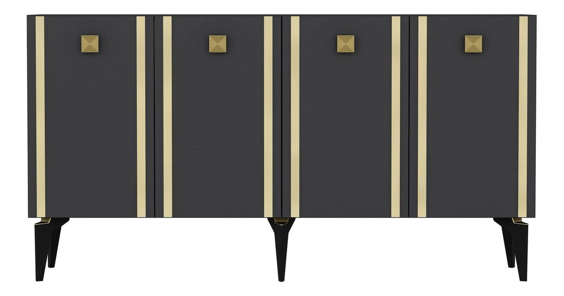 Skrinka Tobuvu 1 (antracit + zlatá) 