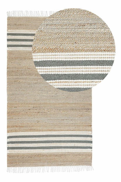 Szőnyeg 80 x 150 cm Miza (bézs + szürke)