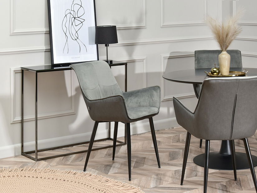 Stolička Maurizius (sivá + čierna)
