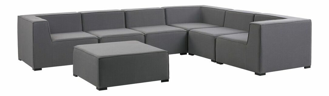 Záhradná sedacia súprava ARRIVE (sivá) (pre 7 osôb)