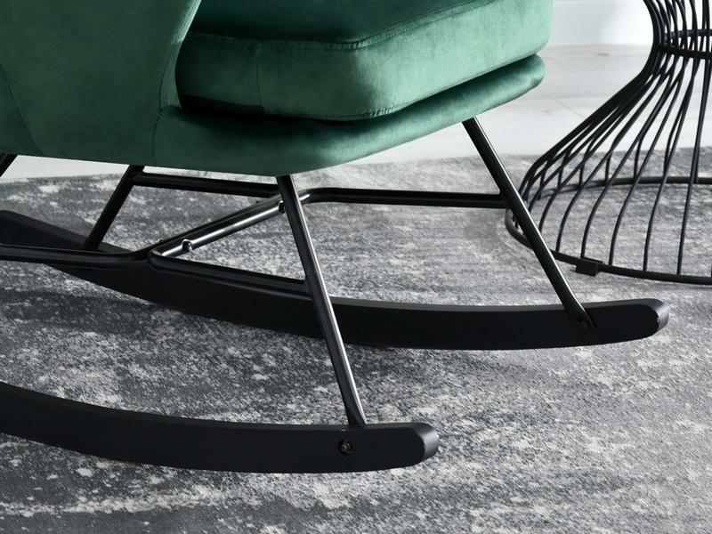 Fotel Lusil (zöld + fekete)