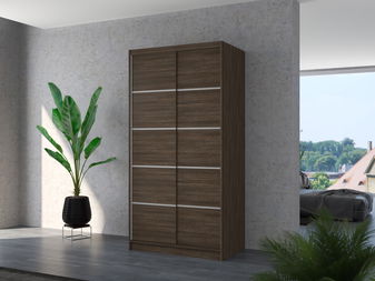 Šatníková skriňa Remea (choco)