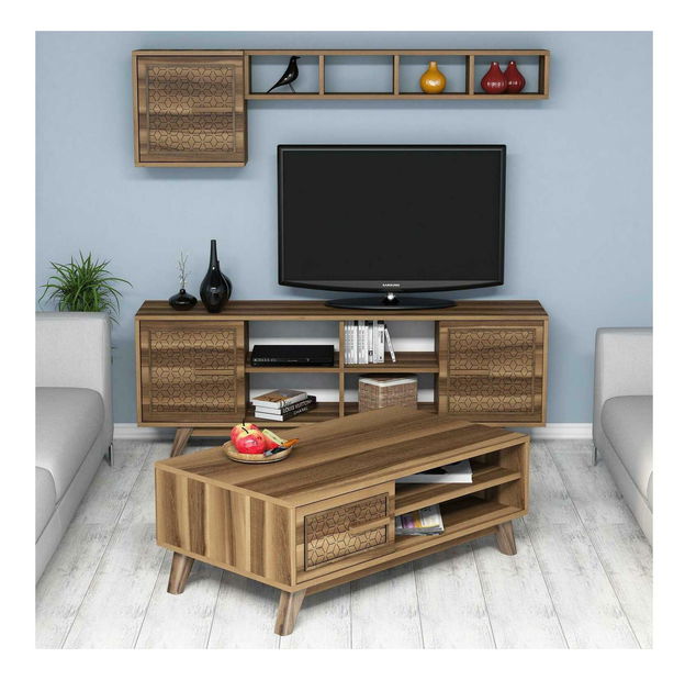 Zostava nábytku do obývacej izby Aysha (orech)