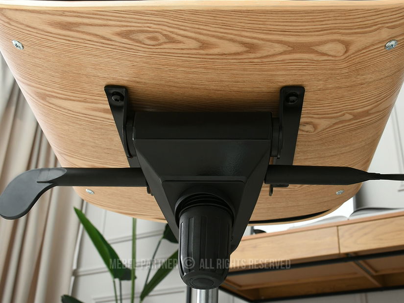 Kreslo Lionel (dub čierny + chrómová)