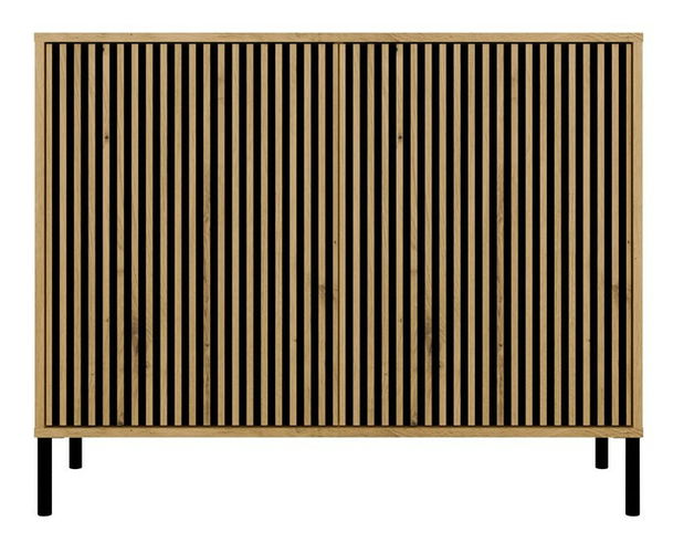 Skrinka Kamarussa Slim 5 A (dub artisan + čierna)