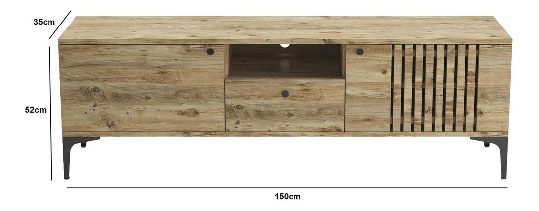 Masă TV/Dulap Franc 18 (pin atlantic)