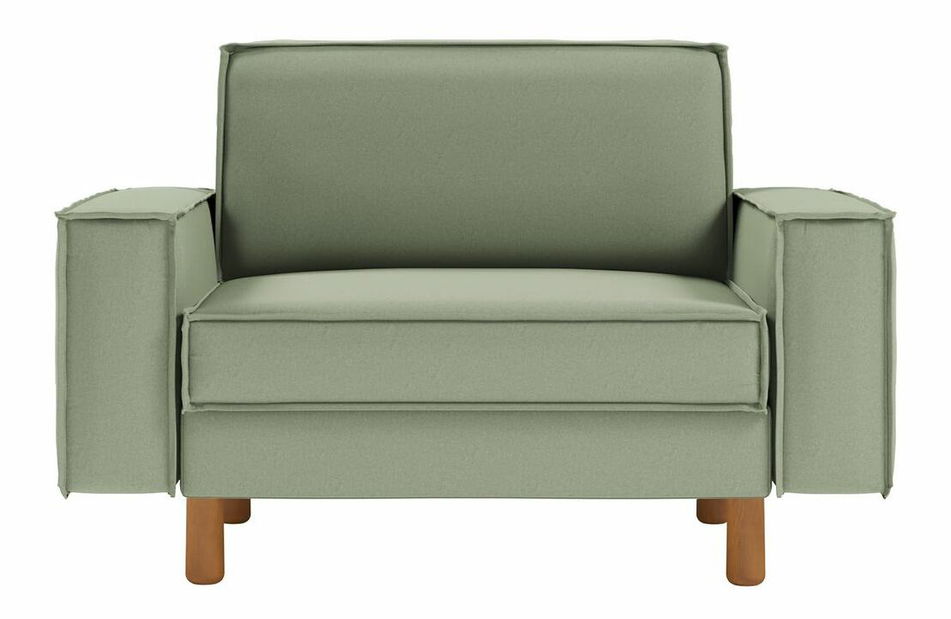 Kreslo Spary L (morská zelená + orech)