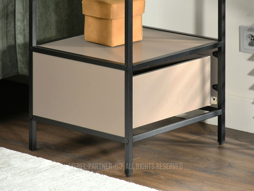 Noptieră Subsidios (bej + negru)