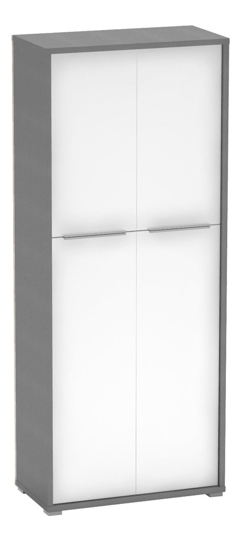 Polcosszekrény Hamila NEW TYP 07 (grafit + fehér)