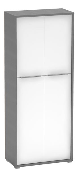 Ormar s policama Hamila NEW TYP 07 (grafit + bijela)