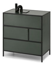 Komoda Soren Kom (zelená + čierna)