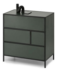 Komoda Soren Kom (zelena + crna)