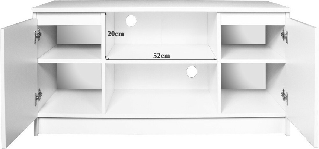 TV stolík Darian (biela + wenge)