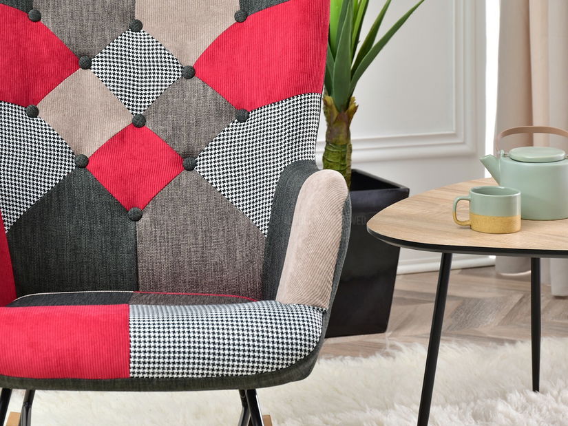 Fotoliu Sibyla (patchwork + fag alb)