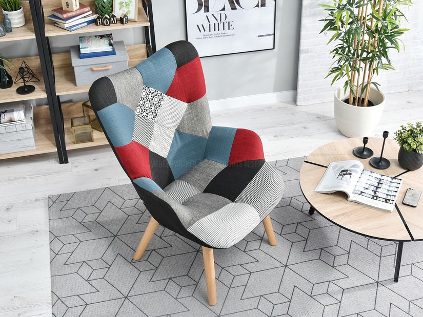 Fotoliu Nutri (patchwork + negru)