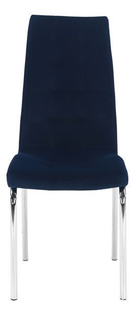 Jedálenská stolička Harison NEW (modrá + chróm)
