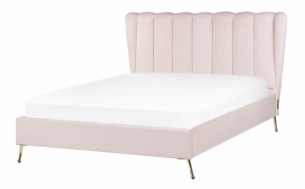 Franciaágy 140 cm Napoli Bonell (terakotta) (ágyráccsal és matraccal, és tárolóhellyel)