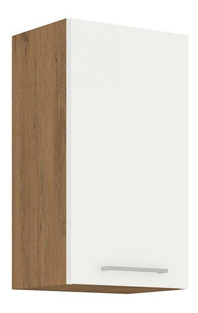 Dulap superior de bucătărie 40 G-72 1F Woody (Stejar lancelot + Alb lucios)