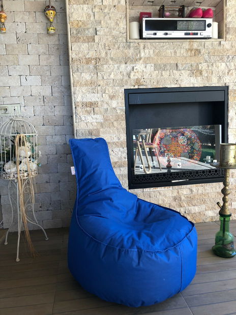 Fotoliu puf Activio (albastru)