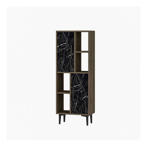 Raft Lonadi (Nuc + marmură negru) 