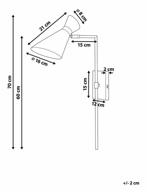 Fali világítás Melza (fehér)