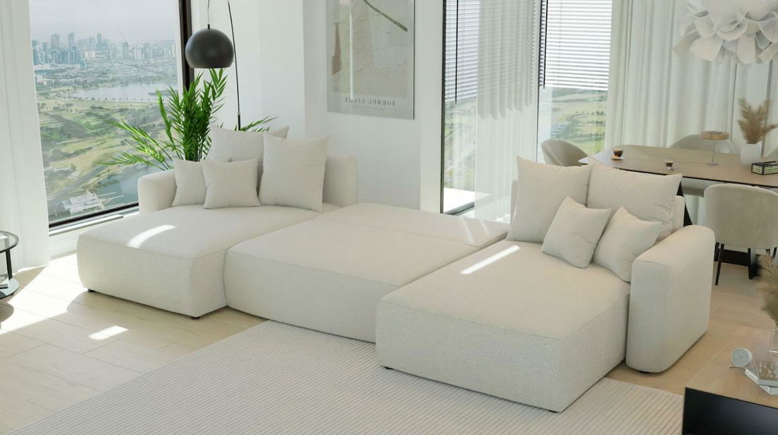 Colțar Baria U (bej)