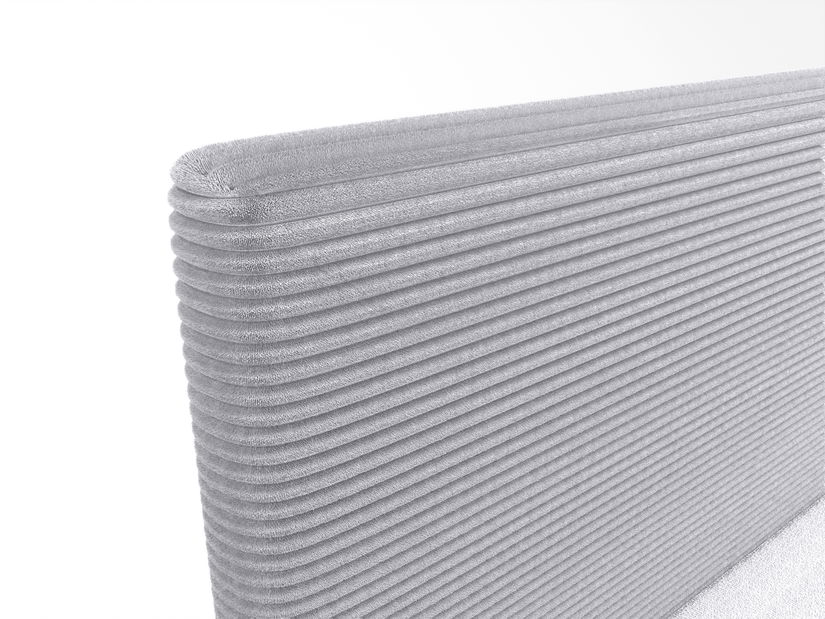 Manželská posteľ 180 cm Napoli Bonell (sivá) (s roštom, s úl. priestorom)